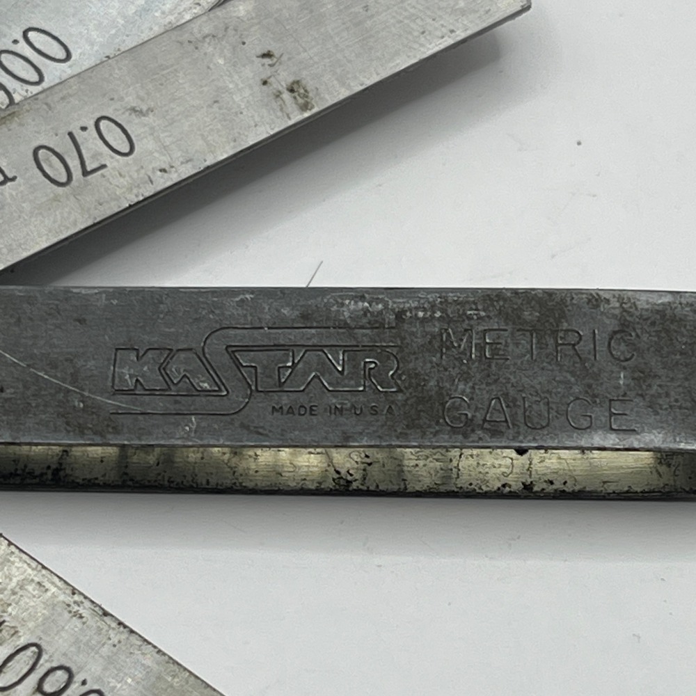 Kastar Metric Feeler Gauge 12 Blade Gap Measuring Tool Made in USA 0.06-0.70mm - Picture 4 of 7